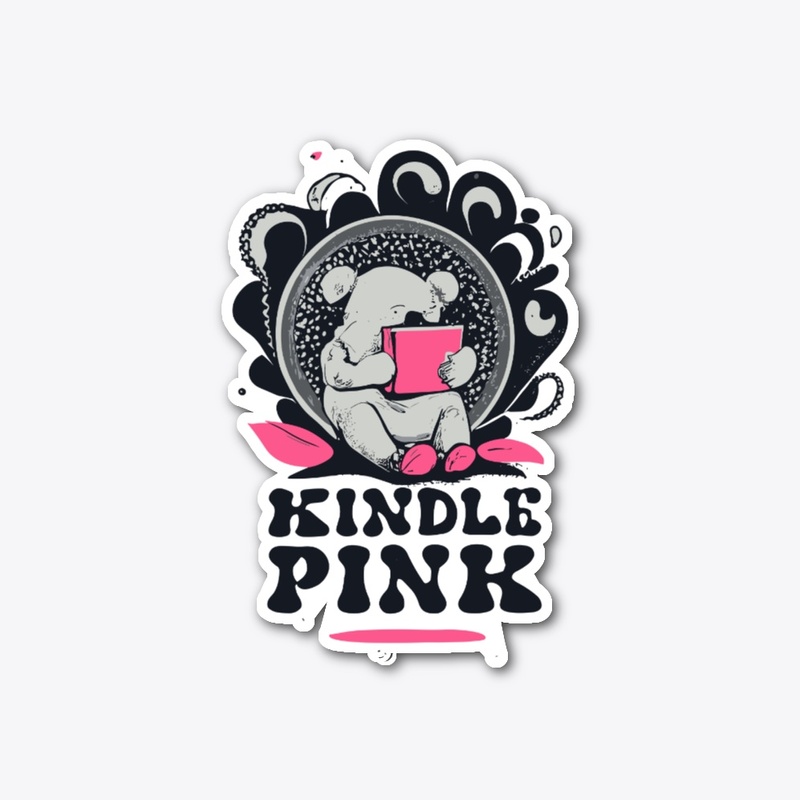 T-shirt "emotional support kindle pink"