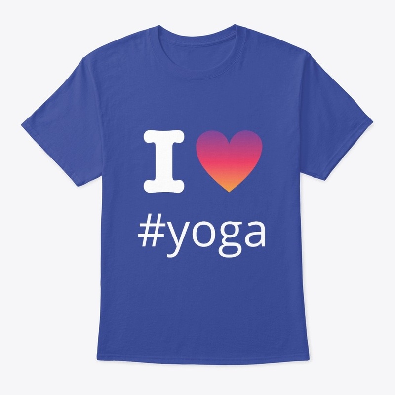 I Love Yoga Design With Insta Hashtag