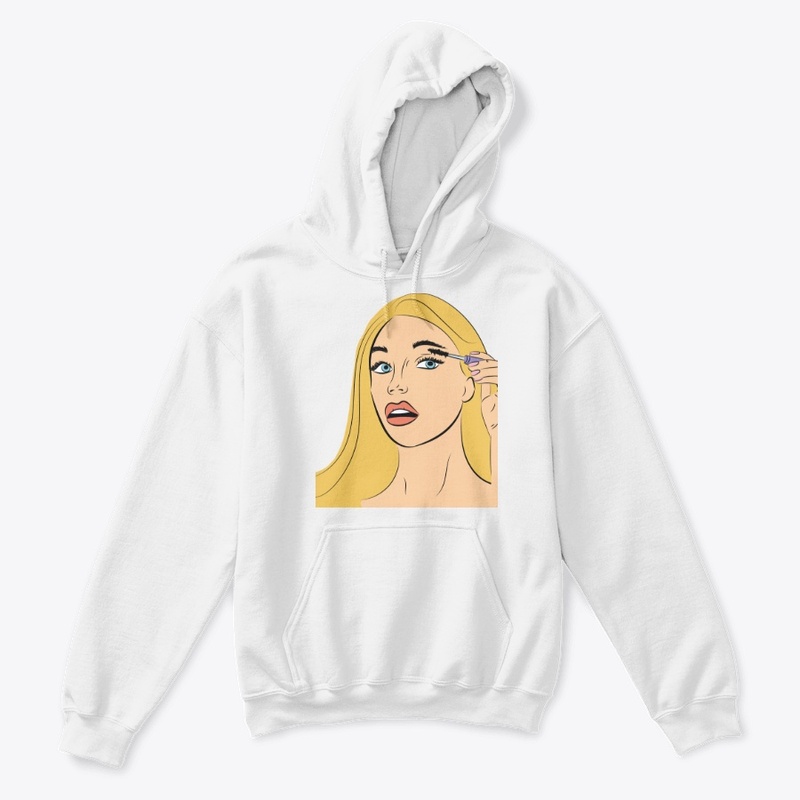Blonde hair girl pop art