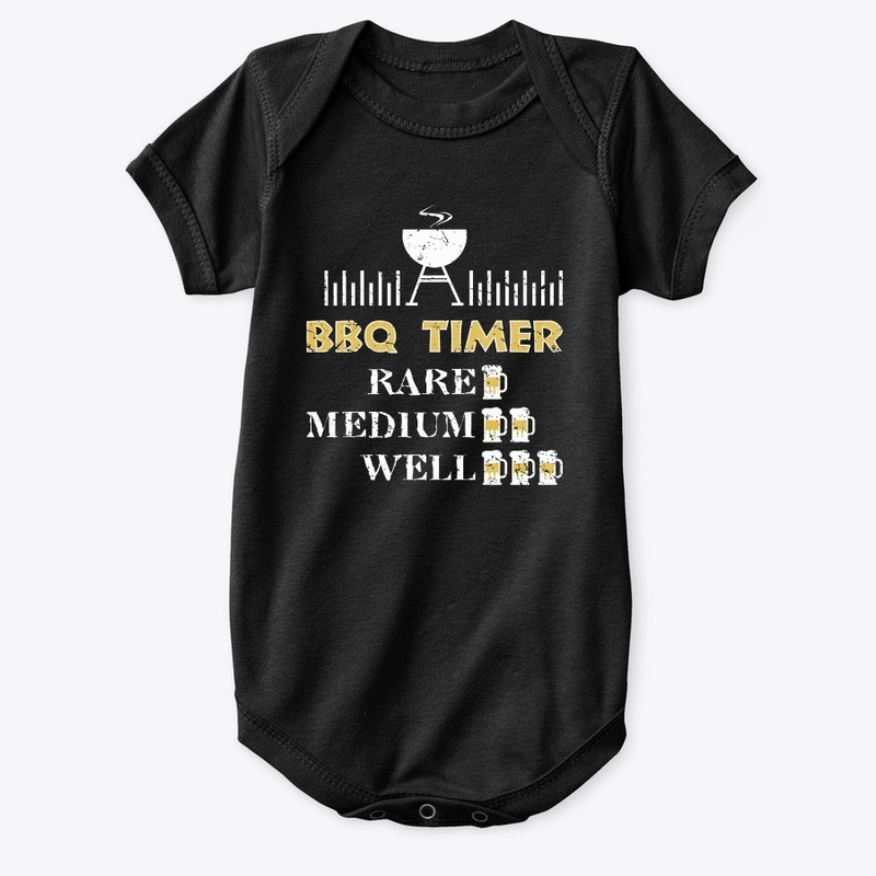 BBQ Timer Barbecue Shirt Funny Grill Gri