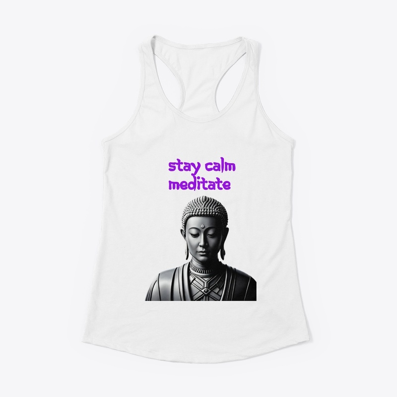 Be Calm, Meditate message from a Buddha.
