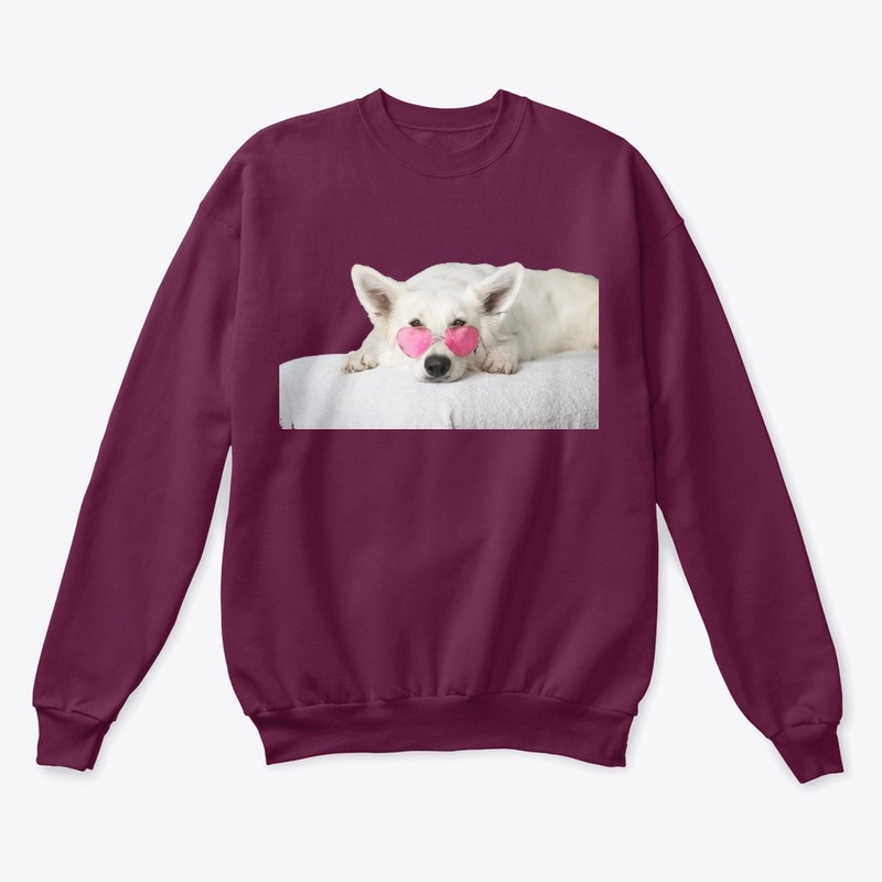 dog with glasses design