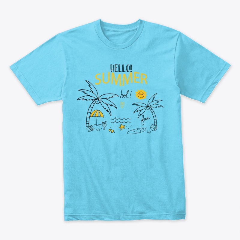 Hello Summer! T-Shirt, Summer Shirt.