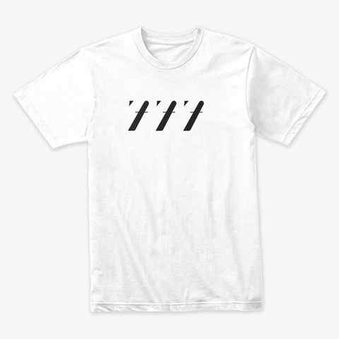 777 Shirt White áo T-Shirt Front