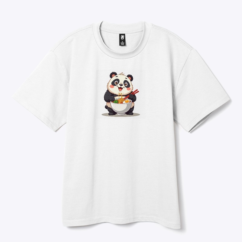 Ramen Panda Feast Cute Cartoon 
