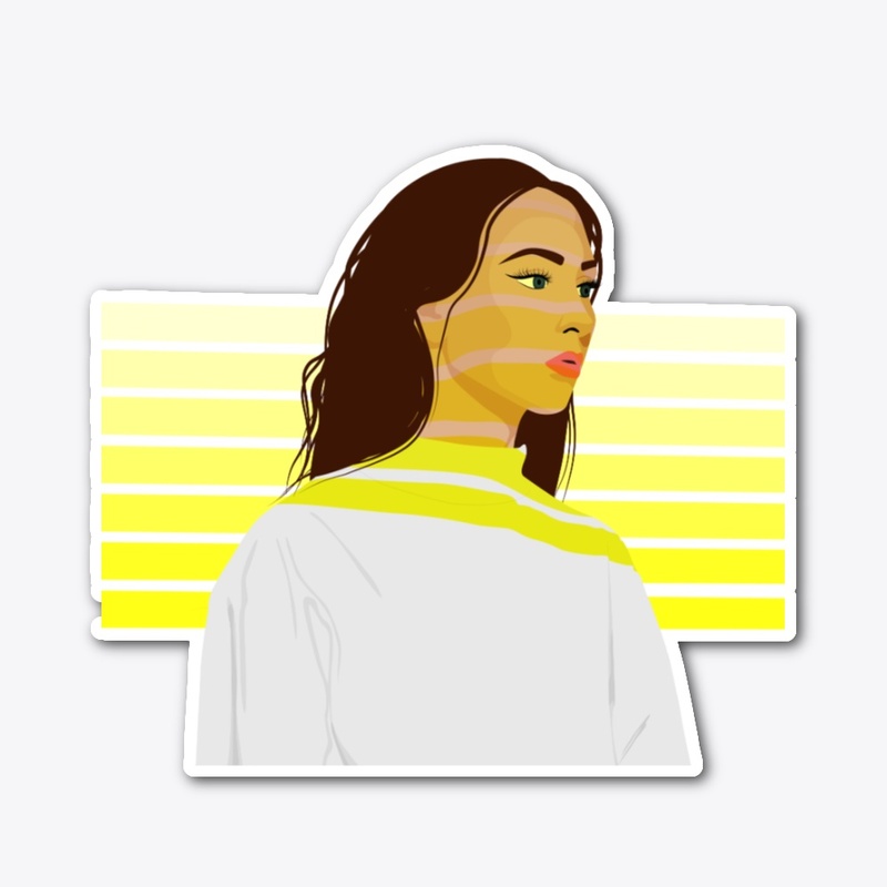 Monocromatic stripes - Neon yellow