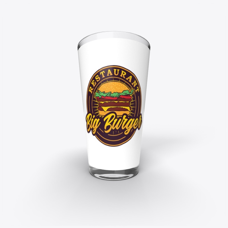 Vintage retro burger label  logo