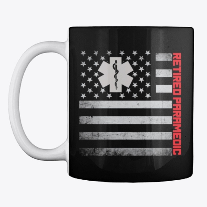Retired Paramedic US Flag Mask