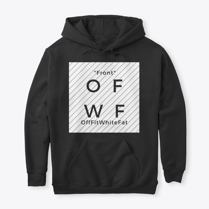 OffFitWhiteFat Noir Logo Hoodie