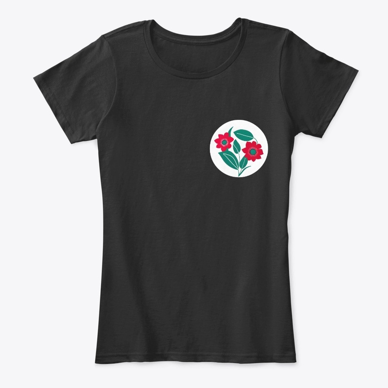 2Flowers In White Circle