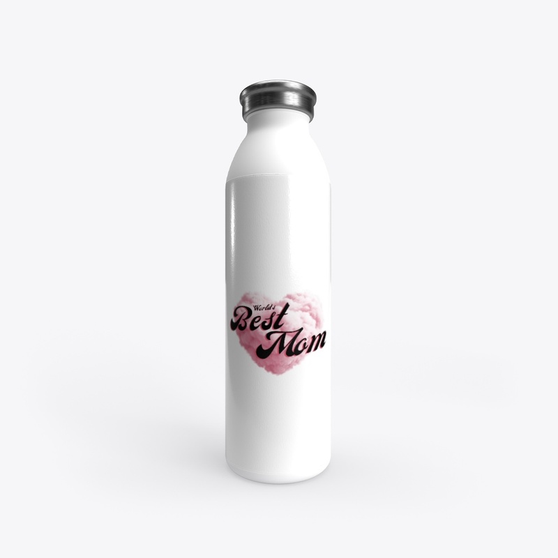Worlds Best Mom Black-Pink Typography