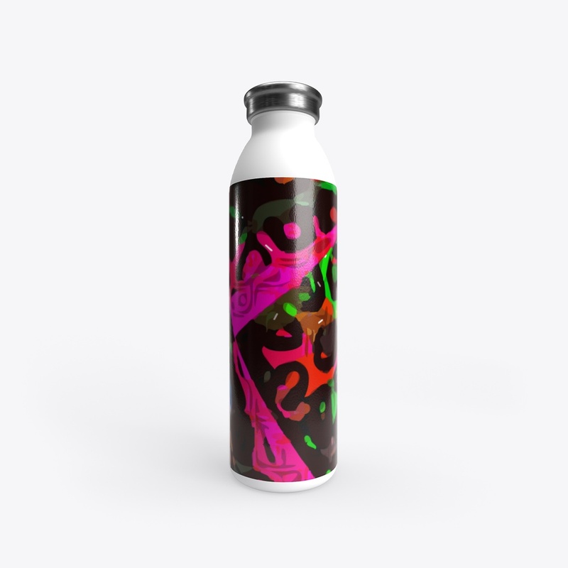 Pink Black Cheetah Abstract 