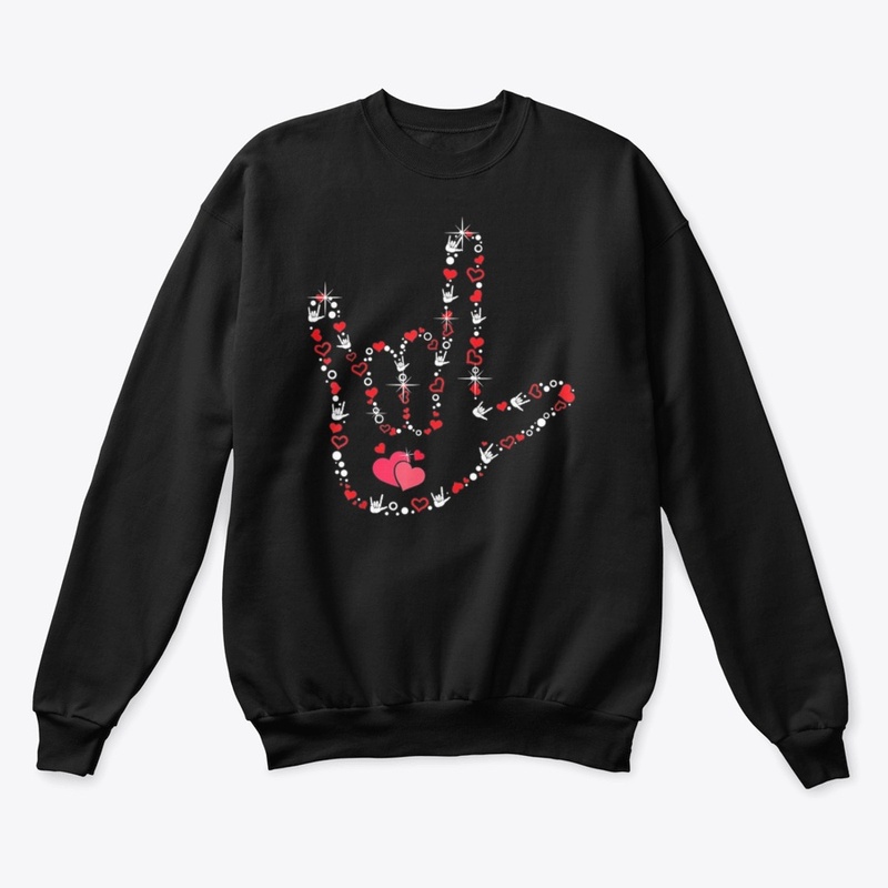 ASL Love Heart Deaf Pride Valentine day