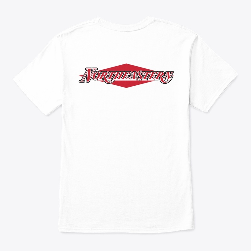 Northeastern Text - White/Black