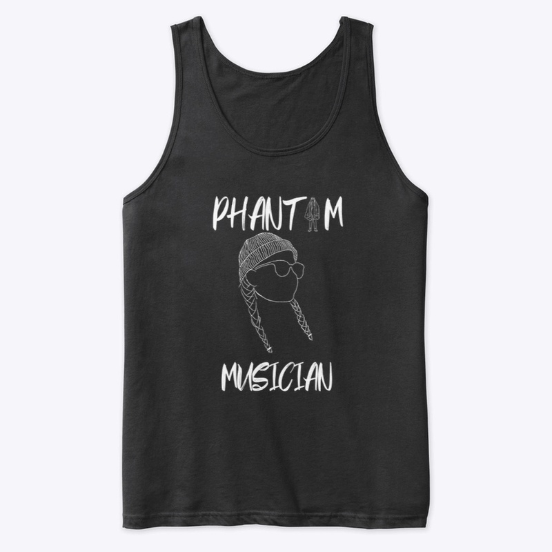 Phantom Merch White on Black