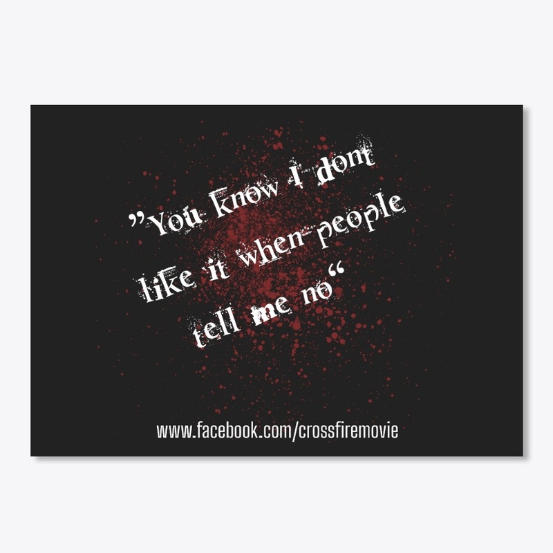Crossfire Quote Sticker