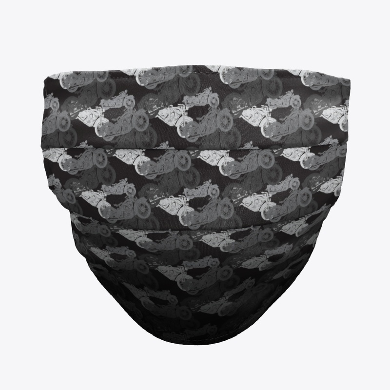 Vintage Motorcycle Camo  Mask
