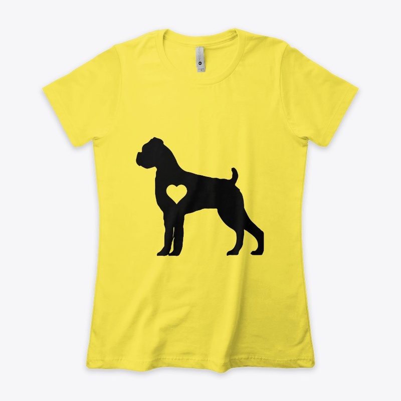 Boxer Heart Dog T-Shirt
