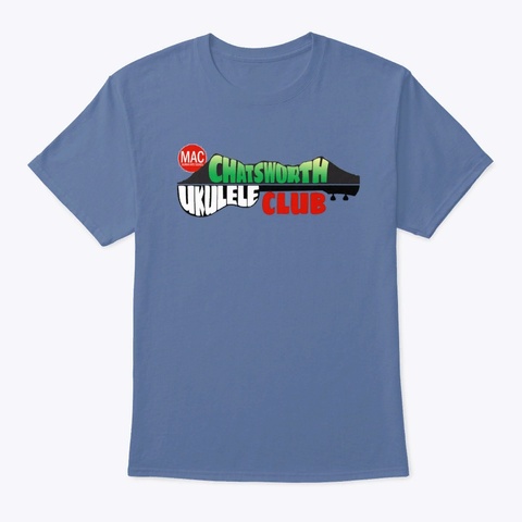 Chatsworth Ukulele Club Denim Blue Kaos Front