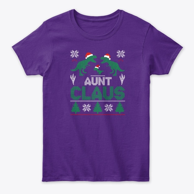 Womens Aunt Claus Matching Famiy Group C