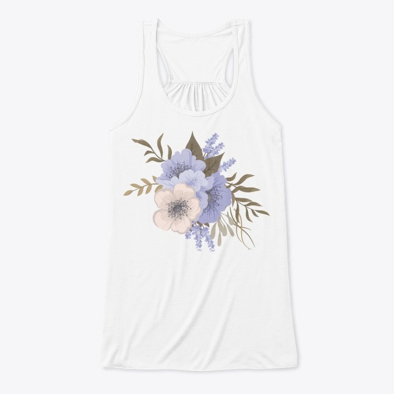 Realistic Blue Flower Design