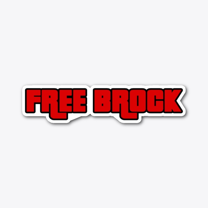 FREE BROCK Red Sticker