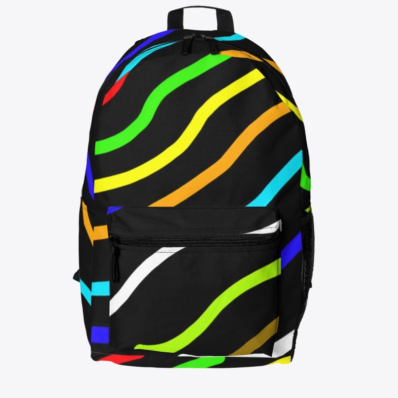 Colorful lines backpack