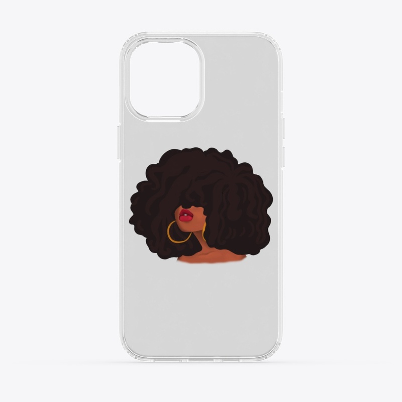 Natural Hair Queen iPhone Clear Case