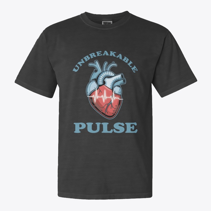 T-shirt design featuring a heart