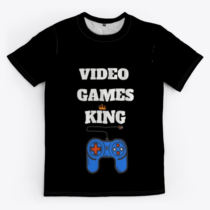 video games king tshirt