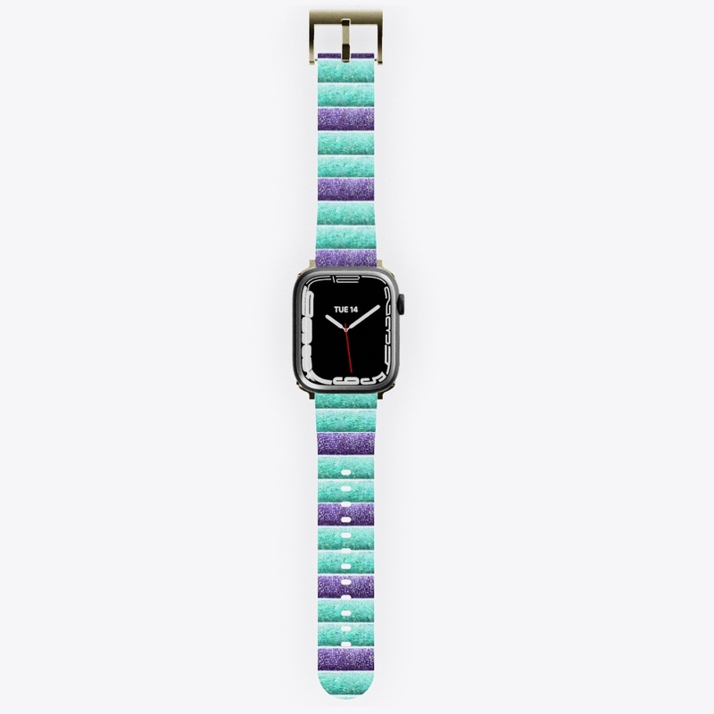 Sparkly Green & Purple Design 