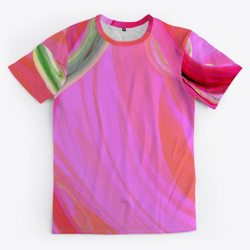 Fluorescent Tie-Dye with Green Accents