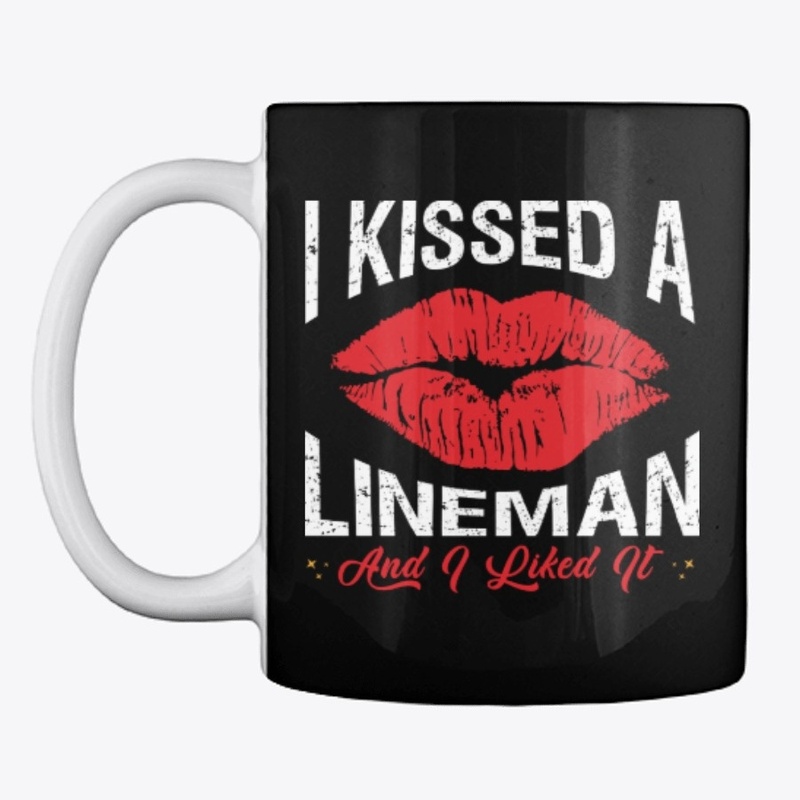 I Kissed A Lineman Face Mask