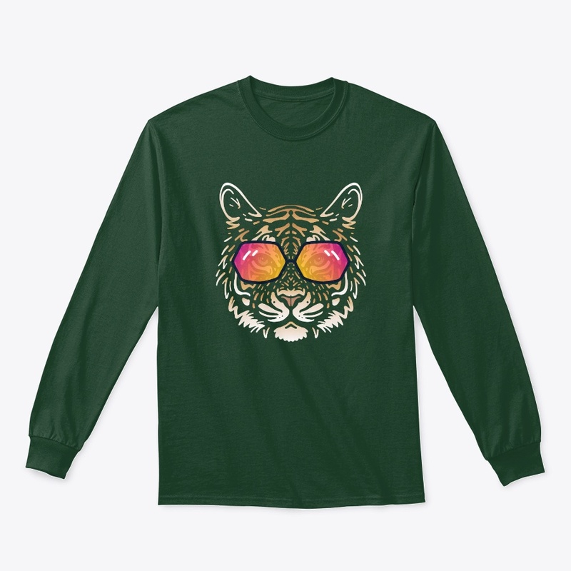 Cute Tiger in Sunglasses (Colored+sg02)