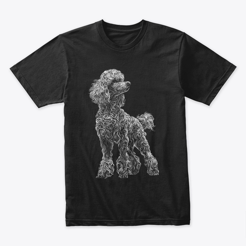 Elegant Poodle Line Dog