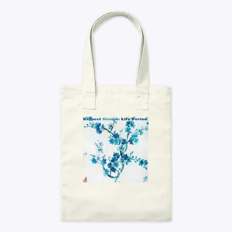 Hand Drawn Blue Floral Teeshirt