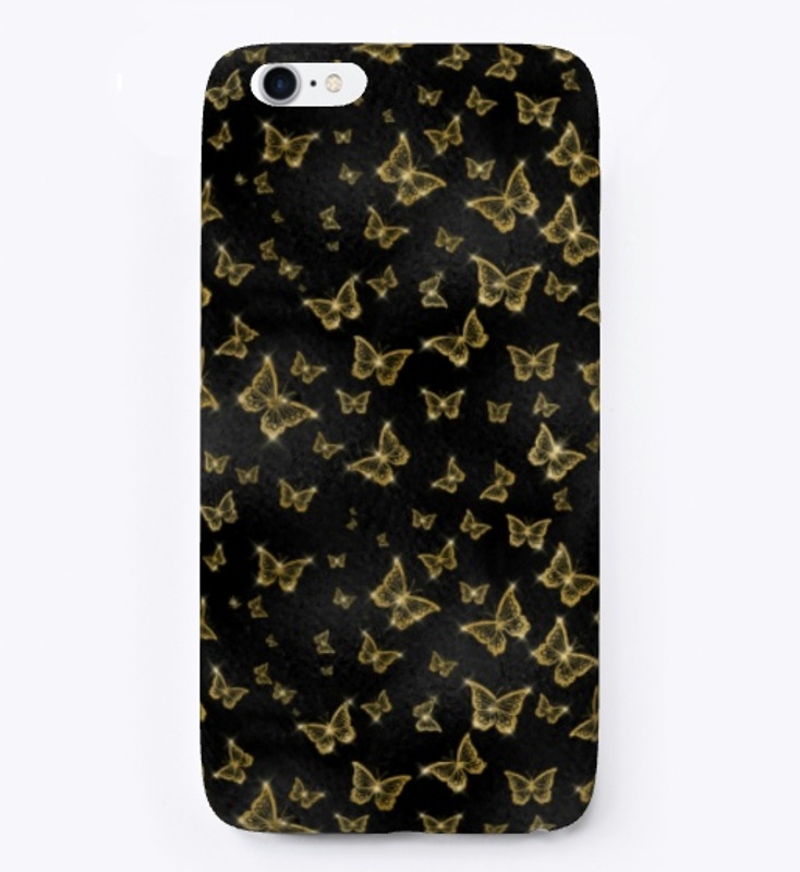 Black and Gold Butterfly Design 