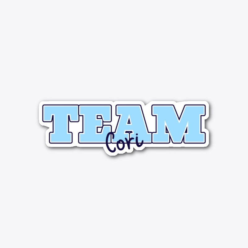 Team Cori Half-Hearted Sticker