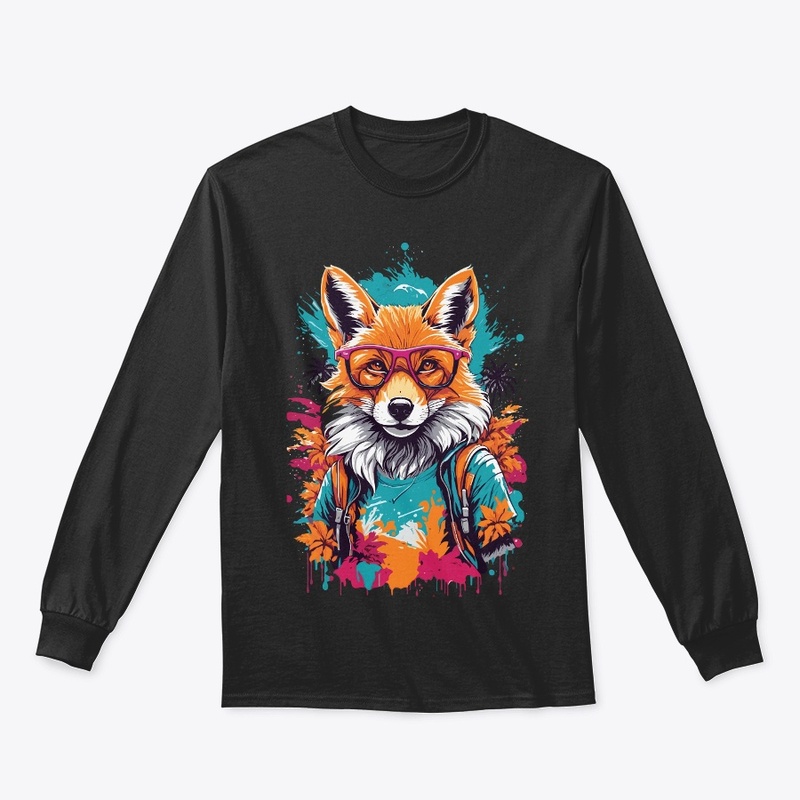 summer fox with glasses version three