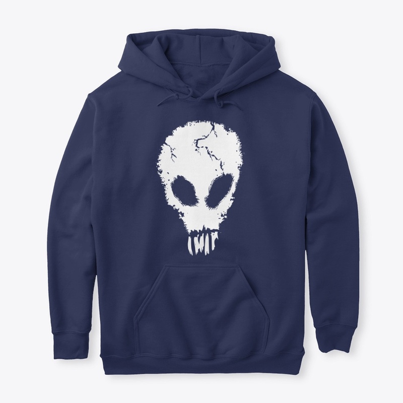 Alien Skull Storm Area 51 Hoodie w Date