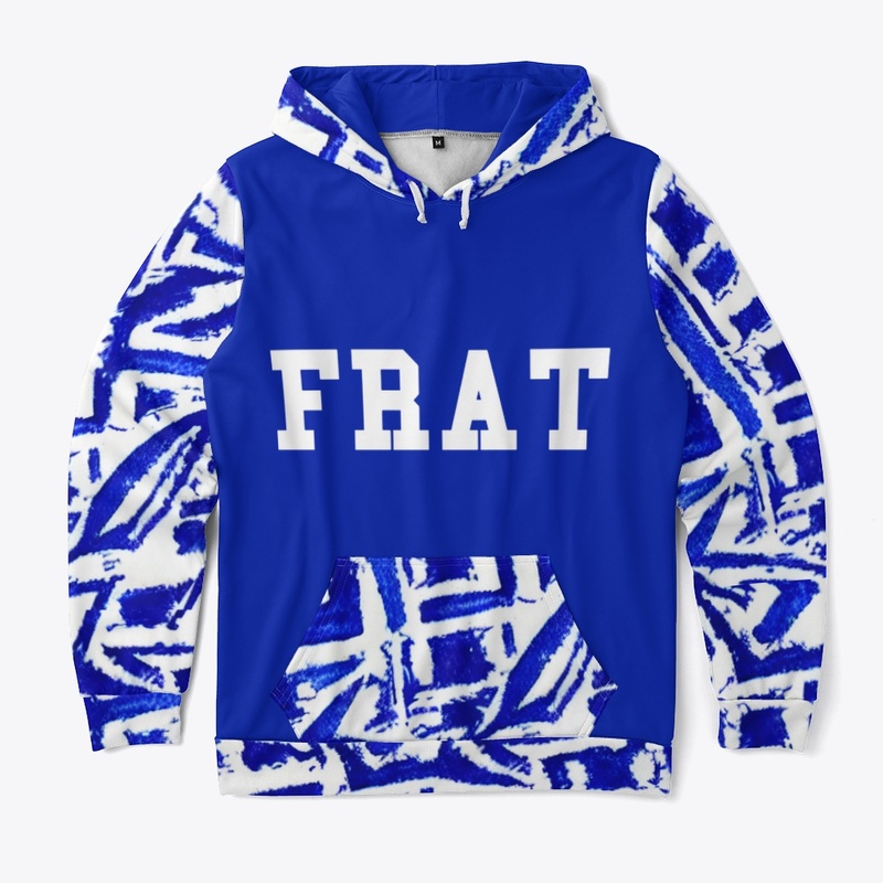 Blue and White Abstract Design 