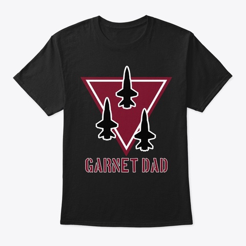 Garnet Dad Shirt Black T-Shirt Front