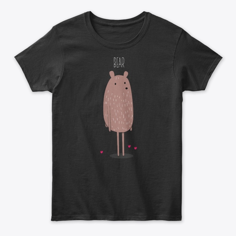 Cute Skinny Bear - Shy Bear