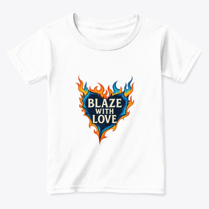 Blaze With Love – Flaming Heart Print