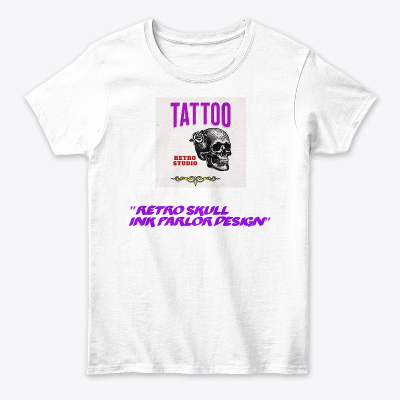 "Vintage Skull Tattoo Salon 