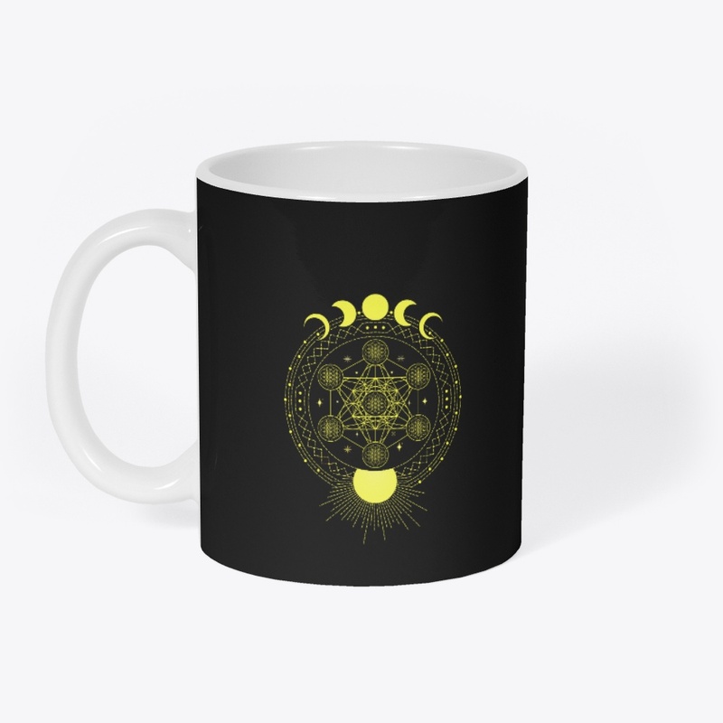 Sacred Geometry Sun & Moon Gift T-Shirt 