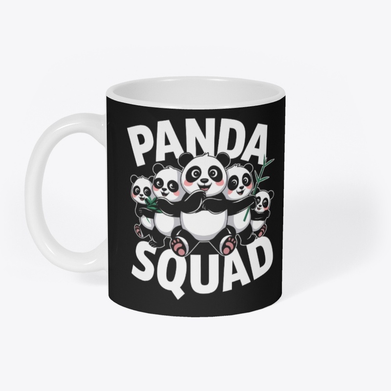 Panda Squad Cute Animal Lovers Artwork