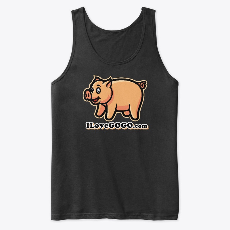 Standing piggy I Love GOGO