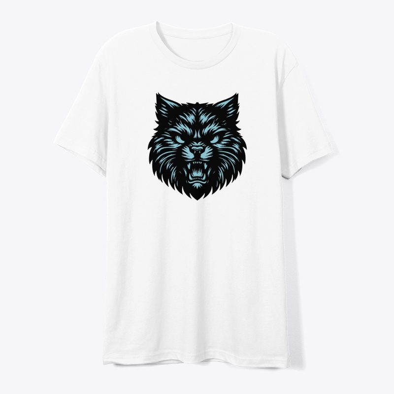Bold Feline Head Design 