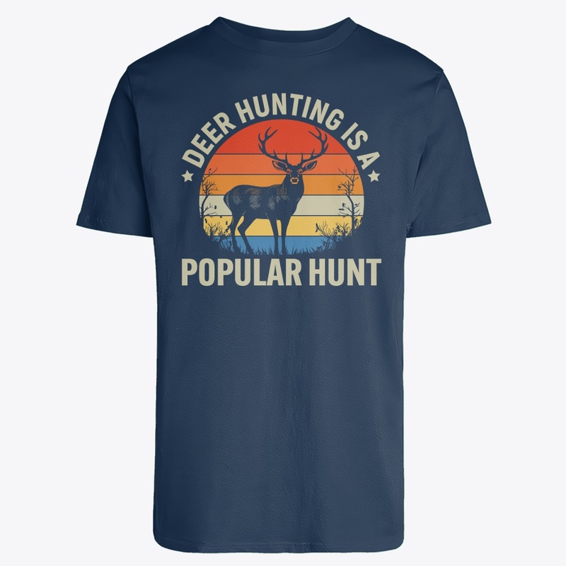 VINTAGE DEER HUNTING T-SHIRT DESIGN